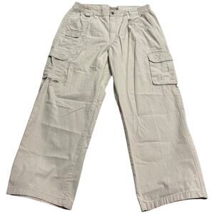 Scandia Woods Cargo Pants Khakis Gorpcore Hiking Men's Size 40 M (28L) Beige